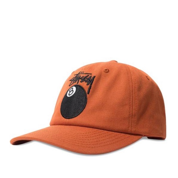 Stüssy Stock 8 Ball Low Pro Cap Rust - Picture 1 of 2